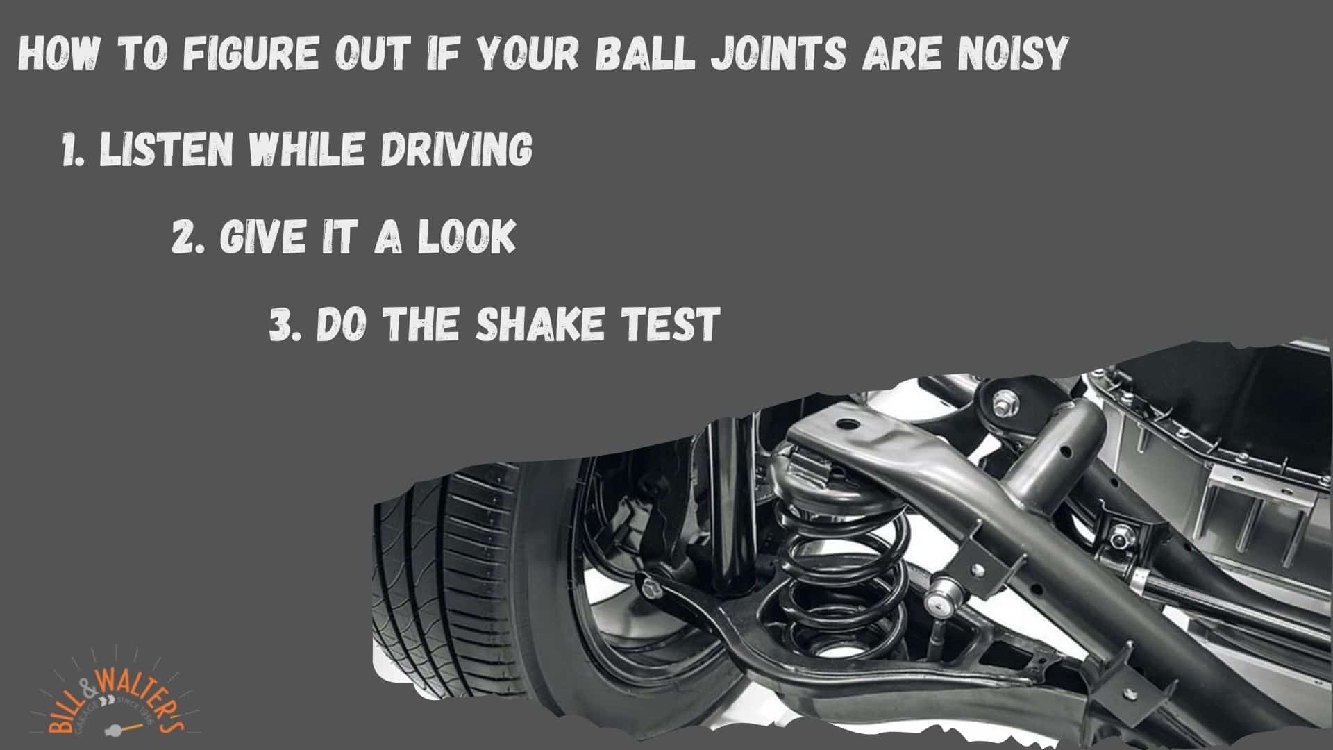 how to find out you ball joint noice